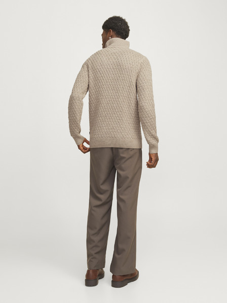 Jack & Jones Beige Herren Jack & Jones Blunorth Zip Pullover