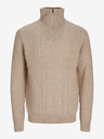 Jack & Jones Beige Herren Jack & Jones Blunorth Zip Pullover