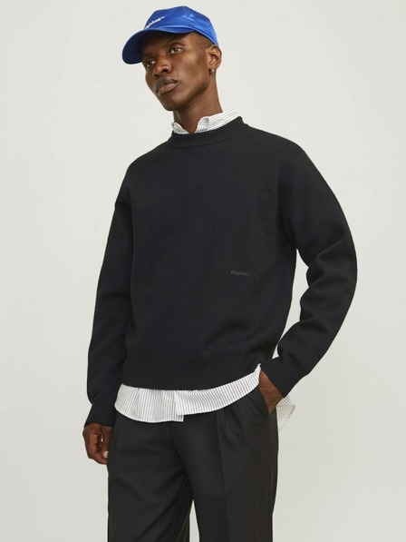 Jack & Jones Schwarzer Herren Jack & Jones Vester Pullover
