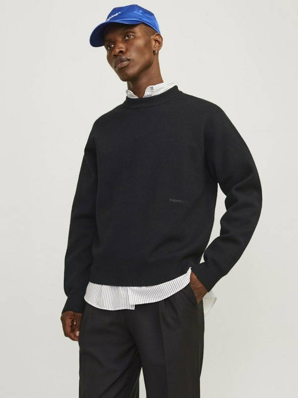 Jack & Jones Schwarzer Herren Jack & Jones Vester Pullover