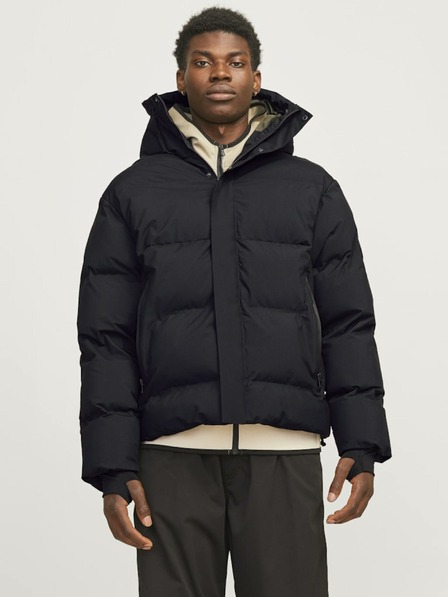 Jack & Jones Schwarze Jack & Jones Alpha Winter Steppjacke für Herren