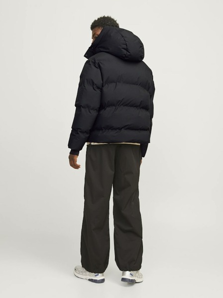 Jack & Jones Schwarze Jack & Jones Alpha Winter Steppjacke für Herren