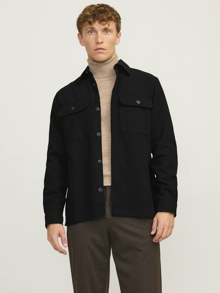 Jack & Jones Schwarzes Herren Jack & Jones Raymond Lightweight Shirt Jacke