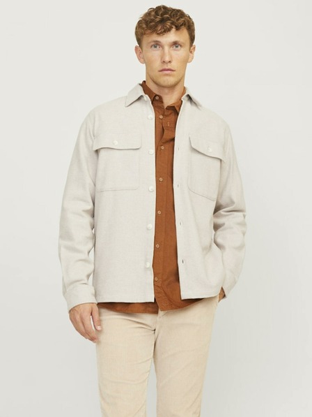 Jack & Jones Jack & Jones Raymond Leichtes Herrenhemd Jacke Beige