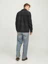 Jack & Jones Schwarze und graue Herren Jack & Jones Raymond Lightweight Shirt Jacke