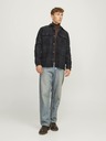 Jack & Jones Schwarze und graue Herren Jack & Jones Raymond Lightweight Shirt Jacke