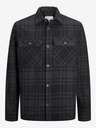Jack & Jones Schwarze und graue Herren Jack & Jones Raymond Lightweight Shirt Jacke