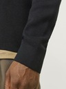 Jack & Jones Schwarzer Jack & Jones Milano Pullover mit Reißverschluss für Herren