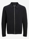 Jack & Jones Schwarzer Jack & Jones Milano Pullover mit Reißverschluss für Herren