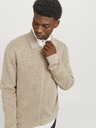 Jack & Jones Beige Herren Jack & Jones Milano Pullover mit Reißverschluss