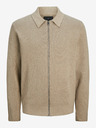 Jack & Jones Beige Herren Jack & Jones Milano Pullover mit Reißverschluss