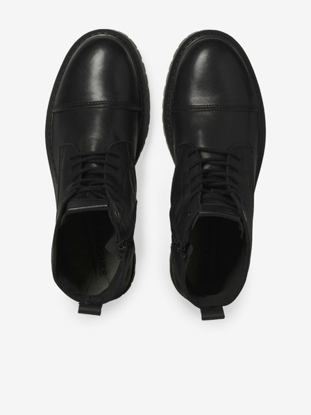 Jack & Jones Schwarze Herren Lederstiefeletten Jack & Jones Tremor