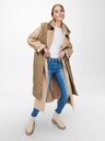 ONLY Beigefarbener, lockerer Trenchcoat mit Krawatte ONLY Chloe