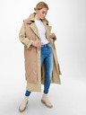ONLY Beigefarbener, lockerer Trenchcoat mit Krawatte ONLY Chloe