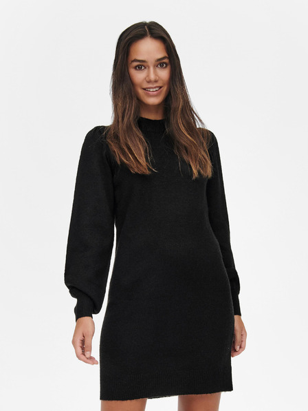 Jacqueline de Yong JDY Rue Schwarzes Pullover-Kleid