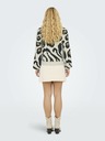 Jacqueline de Yong Beige Gemusterter Damenpullover JDY Lorraine