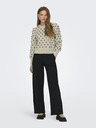 Jacqueline de Yong JDY Sigrid Beige Damen Pullover mit Tupfen