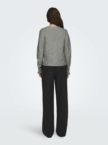 Jacqueline de Yong Hellgraue Damen Strickjacke JDY Letty