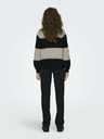 Jacqueline de Yong JDY Zoey Schwarz und Beige Damen Wollpullover