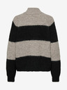 Jacqueline de Yong JDY Zoey Schwarz und Beige Damen Wollpullover