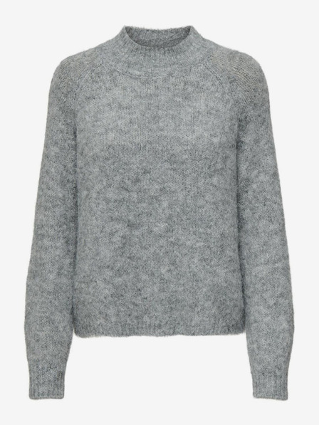 Jacqueline de Yong JDY Zoey Hellgrauer Damen-Wollpullover