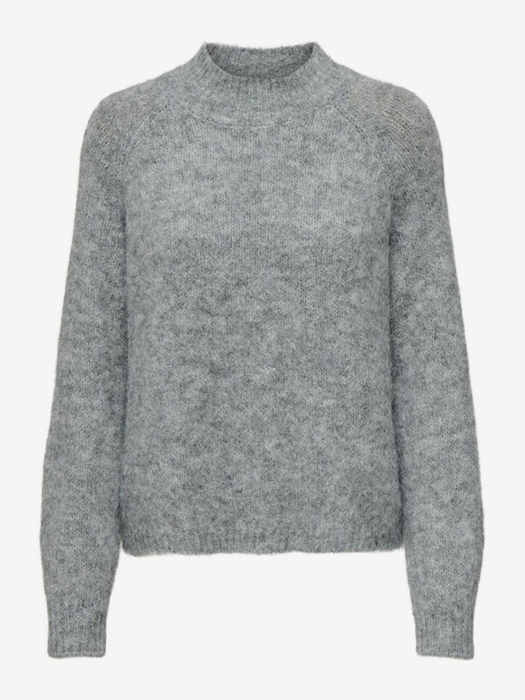 Jacqueline de Yong JDY Zoey Hellgrauer Damen-Wollpullover