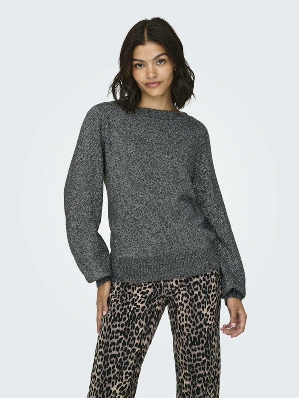 Jacqueline de Yong Dunkelgraue Damen-Strickjacke JDY Rue