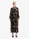 Scotch & Soda Schwarzes gemustertes Lurexkleid für Damen Scotch & Soda