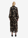 Scotch & Soda Schwarzes gemustertes Lurexkleid für Damen Scotch & Soda