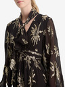 Scotch & Soda Schwarzes gemustertes Lurexkleid für Damen Scotch & Soda