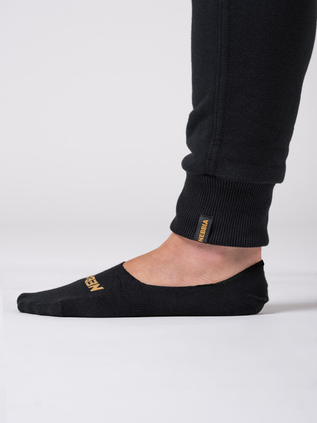 Nebbia Schwarze Damensocken INTENSE no-show 105