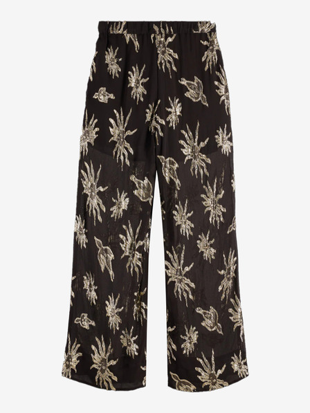 Scotch & Soda Schwarze gemusterte Damenhosen Scotch & Soda