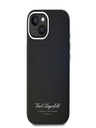 Karl Lagerfeld Genarbtes PU Hotel RSG Back Cover für iPhone 15 Schwarz Karl Lagerfeld