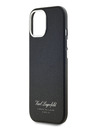 Karl Lagerfeld Genarbtes PU Hotel RSG Back Cover für iPhone 15 Schwarz Karl Lagerfeld
