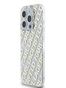 Karl Lagerfeld Karl Lagerfeld IML Electroplated Repeated Logo Back Cover für iPhone 15 Pro Max Gold