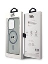 Karl Lagerfeld Karl Lagerfeld IML Karl Head Metallrahmen MagSafe Back Cover für iPhone 15 Pro Max Schwarz