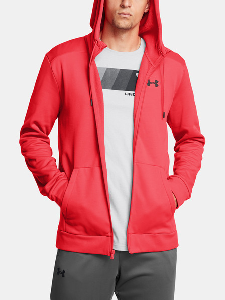 Under Armour Herren Sweatshirt Under Armour UA Armour Fleece FZ Hoodie-RED