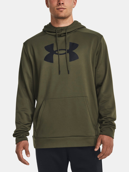 Under Armour Herren Under Armour UA Armour Sweatshirt Fleece Big Logo HD-GRN