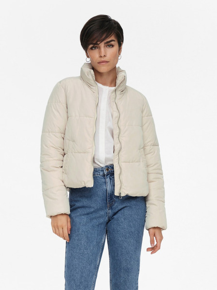 Jacqueline de Yong Cremefarbene Damen Steppjacke JDY New Erica