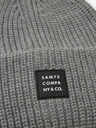 Sam 73 Graue Unisex-Wintermütze gerippt SAM 73 Dublin