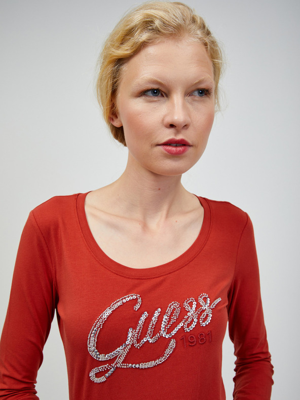 Guess Brick Langarm-T-Shirt Guess Bryanna für Frauen