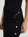 Guess Schwarzes Guess Dionne Rippen-Tank-Top für Damen