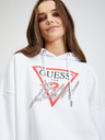 Guess Weißer Guess Damen-Kapuzenpullover in Übergröße