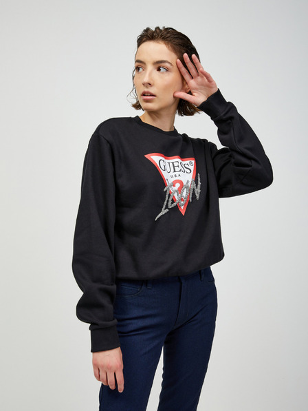 Guess Schwarzes Guess Damen-Sweatshirt