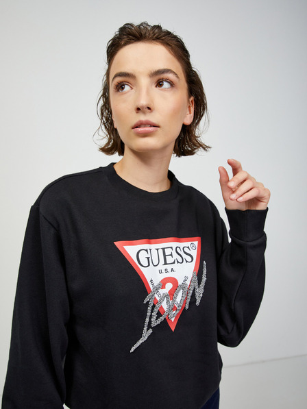Guess Schwarzes Guess Damen-Sweatshirt
