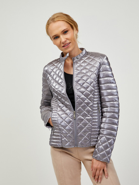 Guess Damen-Steppjacke in Silber Guess Vona