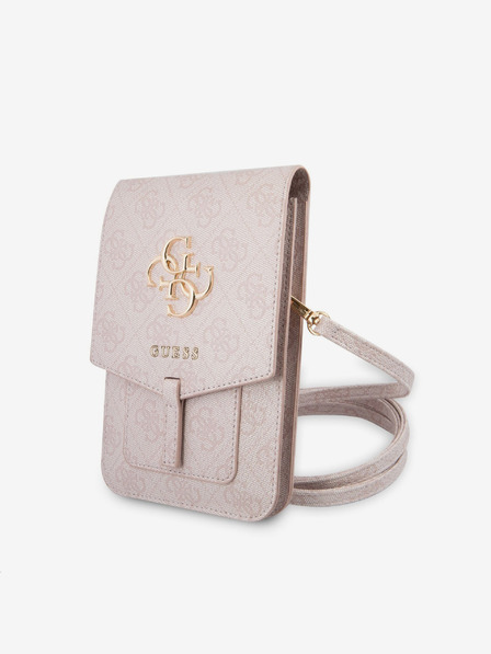 Guess Guess PU 4G Metall-Logo Handytasche Rosa