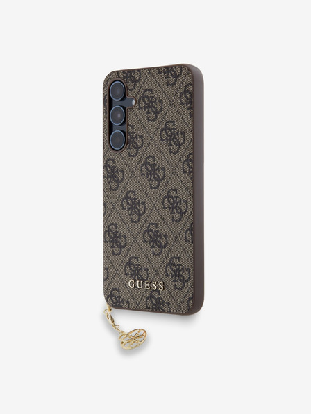 Guess Guess 4G Charm Rückenlehne für Samsung Galaxy A55 Braun
