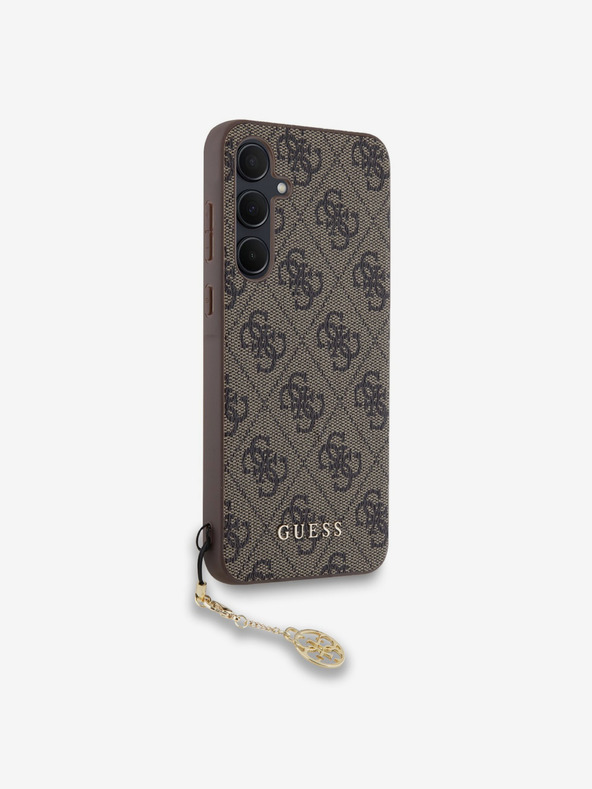 Guess Guess 4G Charm Rückenlehne für Samsung Galaxy A55 Braun