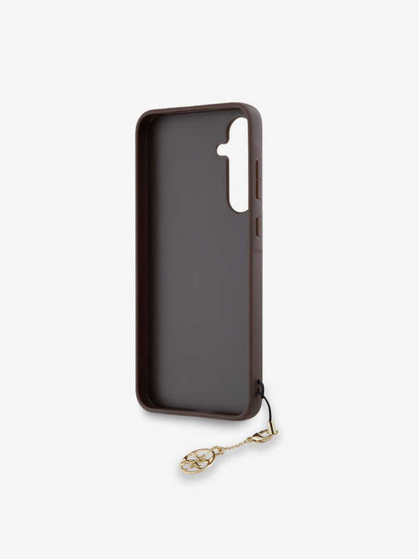Guess Guess 4G Charm Rückenlehne für Samsung Galaxy A55 Braun